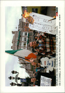 The Republican Sinn Fein burns an image of Prince Charles on O&