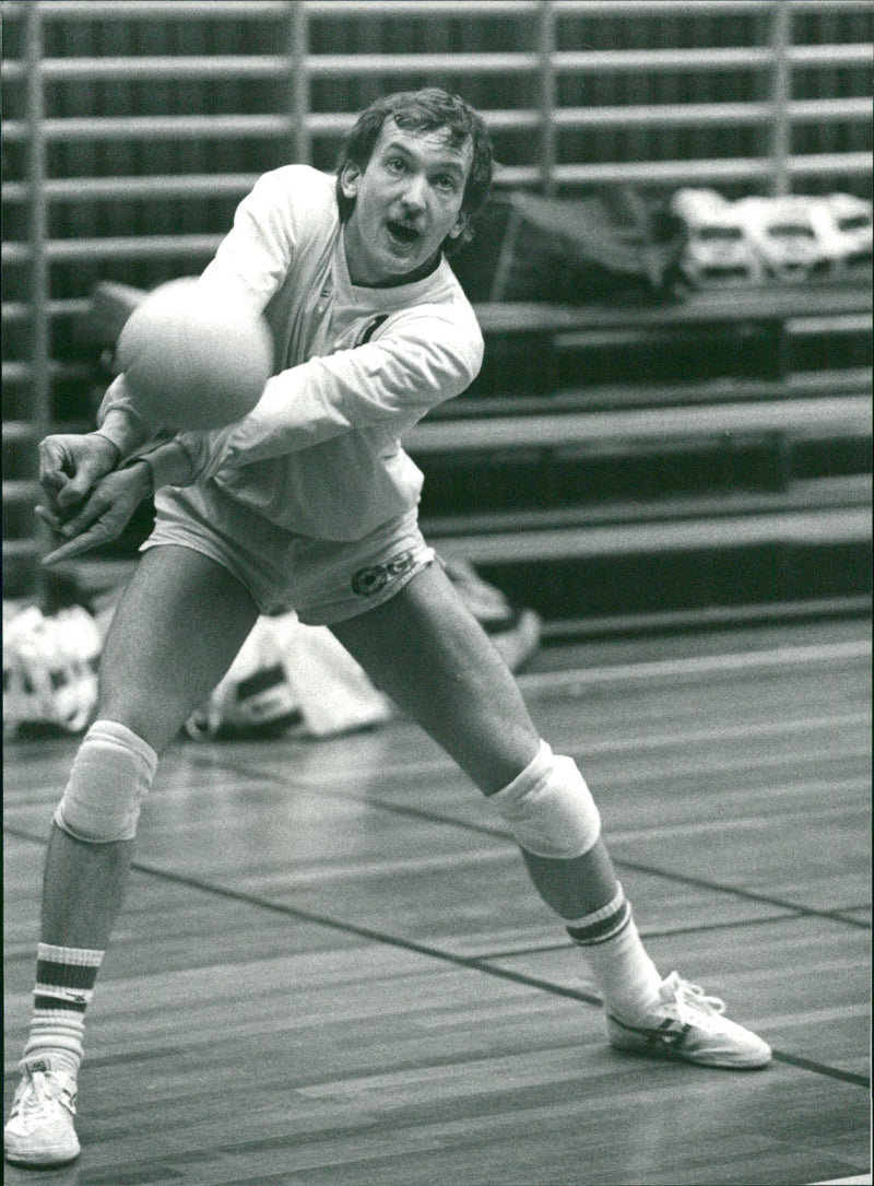 Juri Kuznetsov, volleyball player - Vintage Photograph