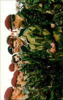 Prince Charles and Prince Andrew with war veterans - Vintage Photograph