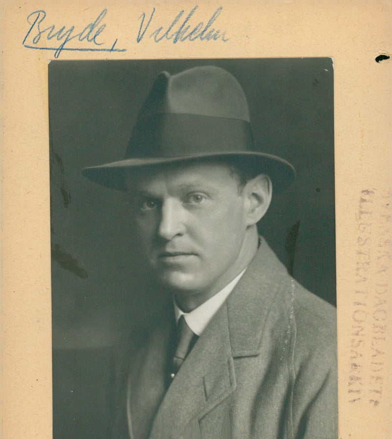 Portrait of Vilhelm Bryde - Vintage Photograph