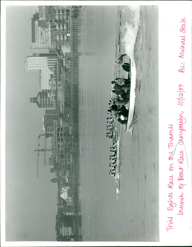 The Boat Race . - Vintage Photograph