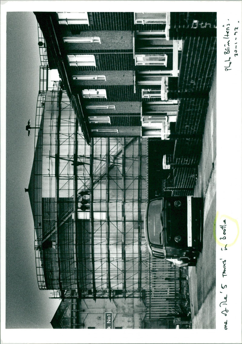 One of the 5 tanks in Bootle. - Vintage Photograph