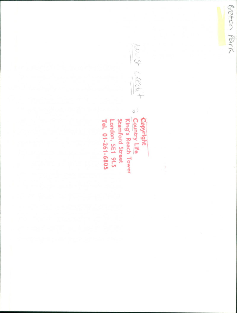 Bretton Park - Vintage Photograph