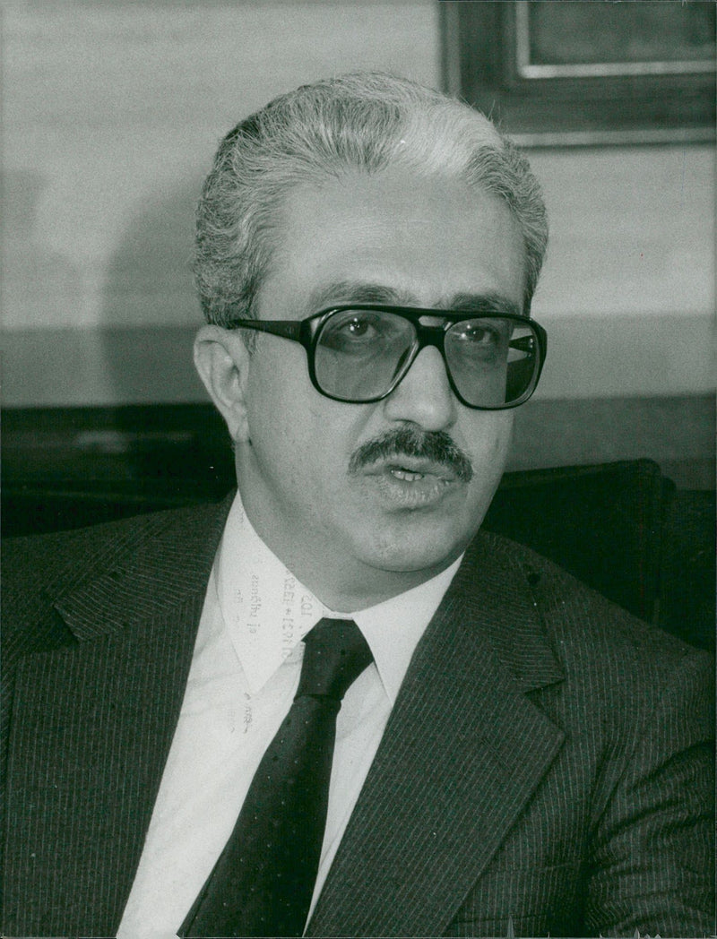 Tariq Aziz, Iraqi politician - Vintage Photograph