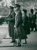 Mohammed Auyb Khan with Queen Elizabeth and Prince Philip - Vintage Photograph