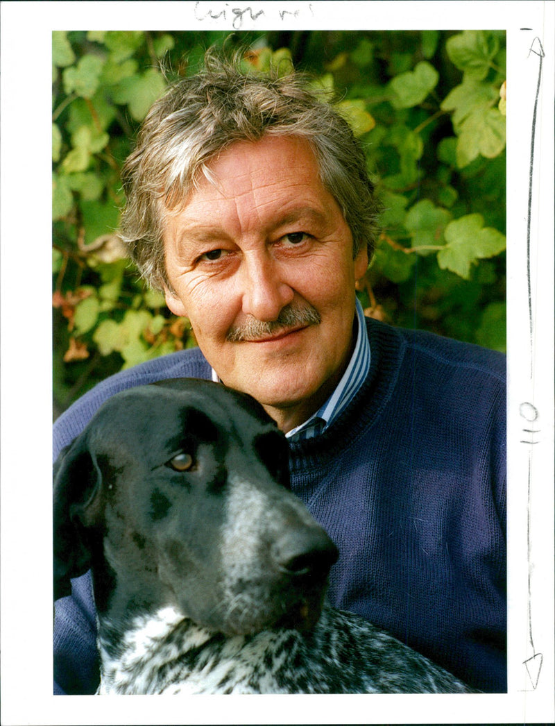 Peter Wheeler and Dog. - Vintage Photograph
