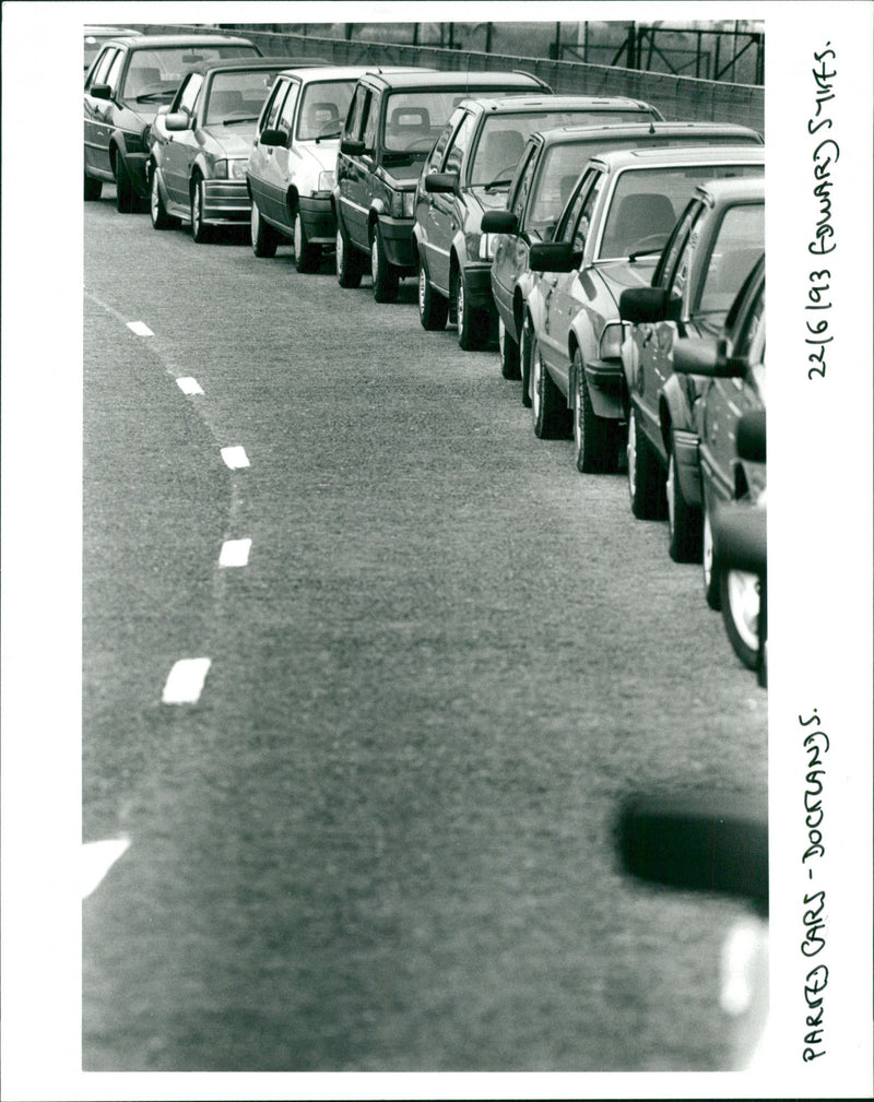 Parted Cars - - Vintage Photograph