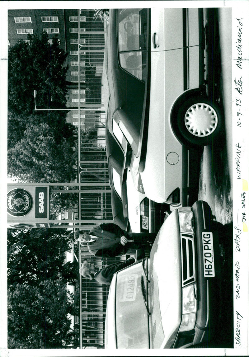 SaabCity 2nd hand cars. - Vintage Photograph