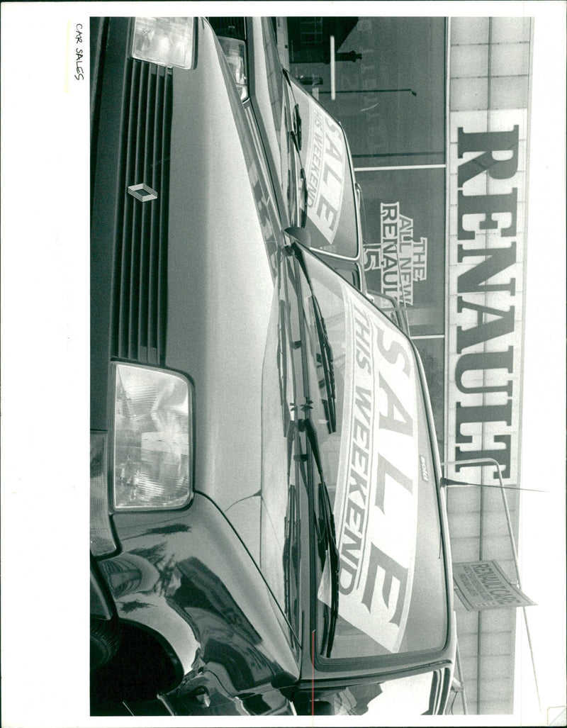 Renault Cars Sales. - Vintage Photograph