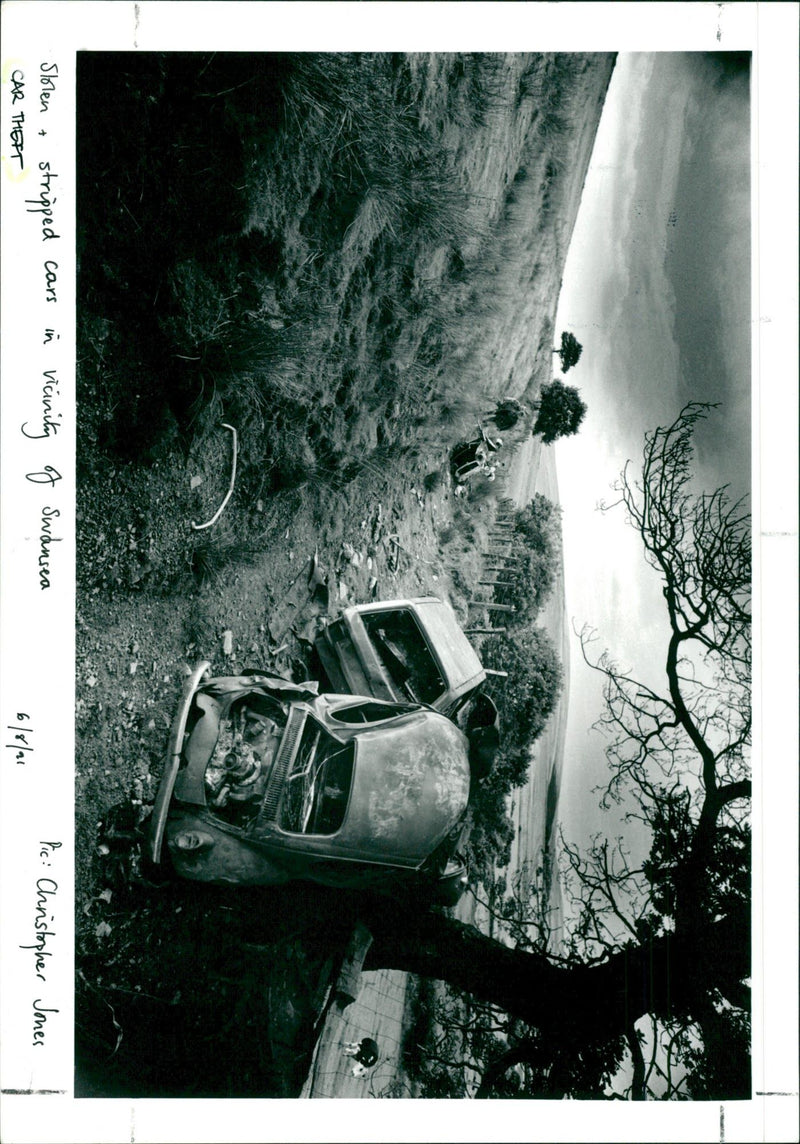 Car Theft - Vintage Photograph