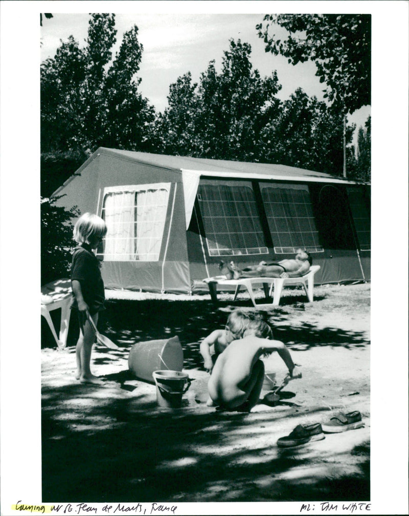 A nature's view of Jungfrau, Lauterbrunnen Switzerland. - Vintage Photograph