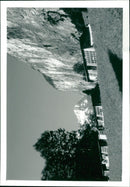 A nature's view of Jungfrau, Lauterbrunnen Switzerland. - Vintage Photograph