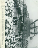 Cupid medals are handed over to crew members of an Italian warship. - 2 August 1943 - Vintage Photograph