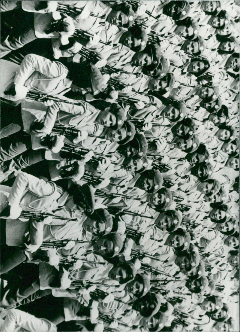 Female artillery regiment - Vintage Photograph