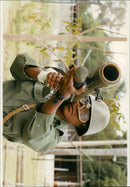 A Cuban female soldier - Vintage Photograph