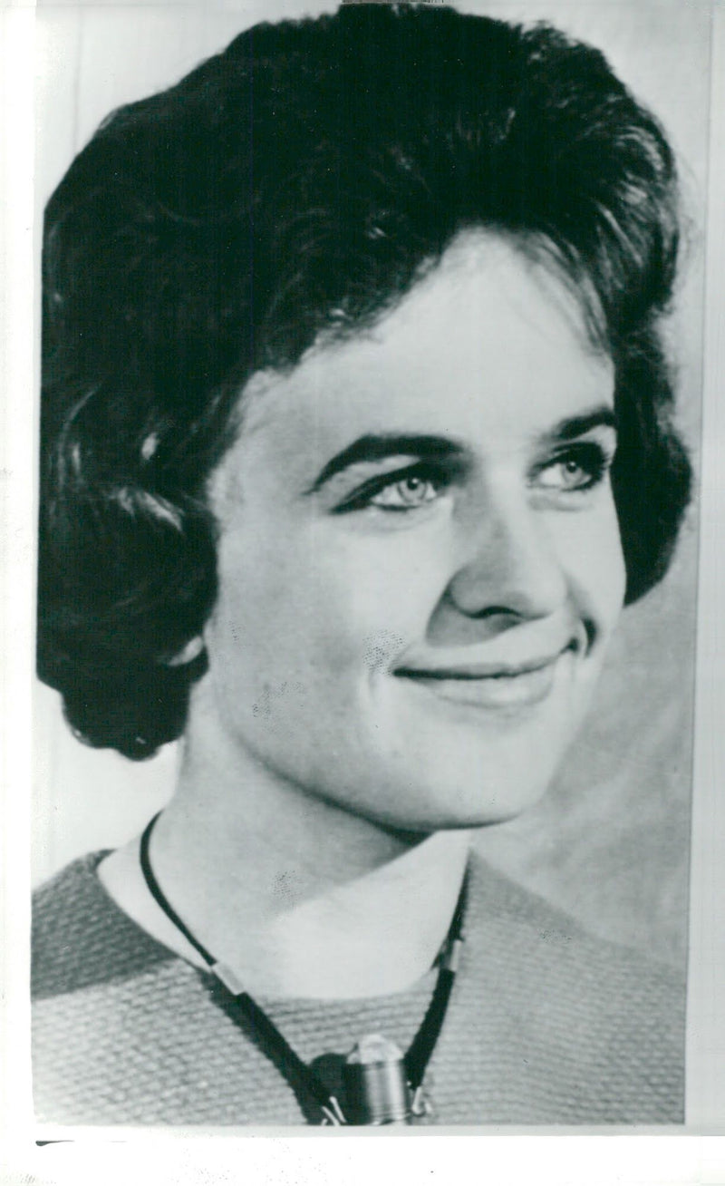 Portrait image of Marina Oswald Porter, widow of Lee Harvey Oswald. - Vintage Photograph