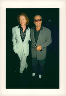Jack Nicholson along with singer Mich Hucknall - Vintage Photograph