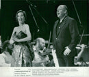 Ingvar Wixell and Elisabeth Eriksson during the Jubilee concert in Gothenburg - Vintage Photograph
