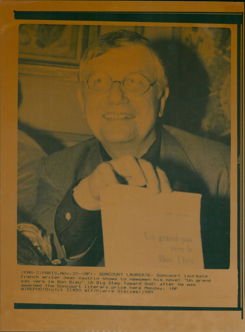 FRENCH PARIS WRITER PRIZE JEAN - Vintage Photograph