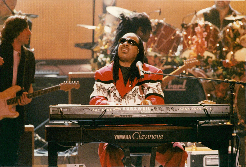 Singer Stevie Wonder - Vintage Photograph