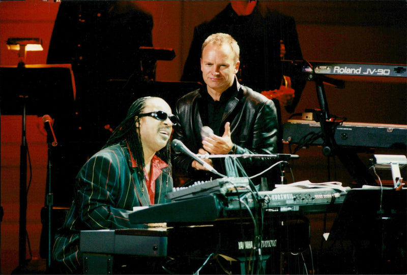 Singer Stevie Wonder - Vintage Photograph