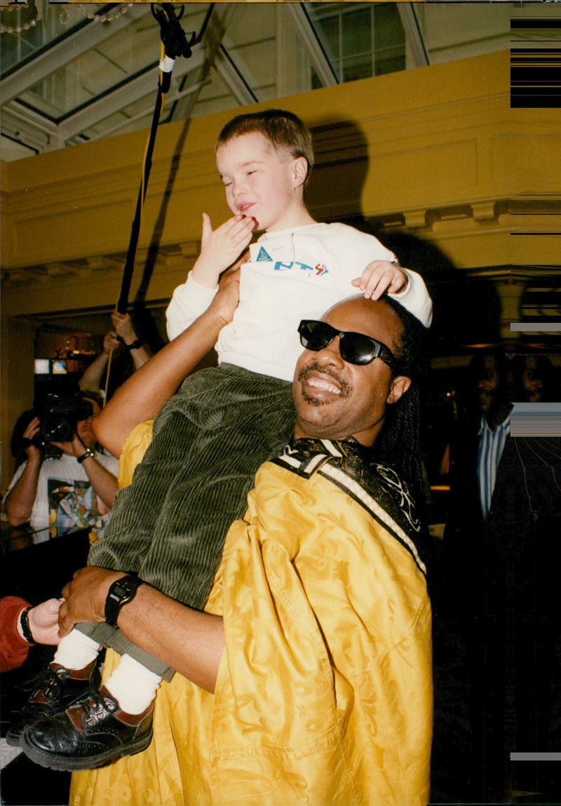 Singer Stevie Wonder - Vintage Photograph