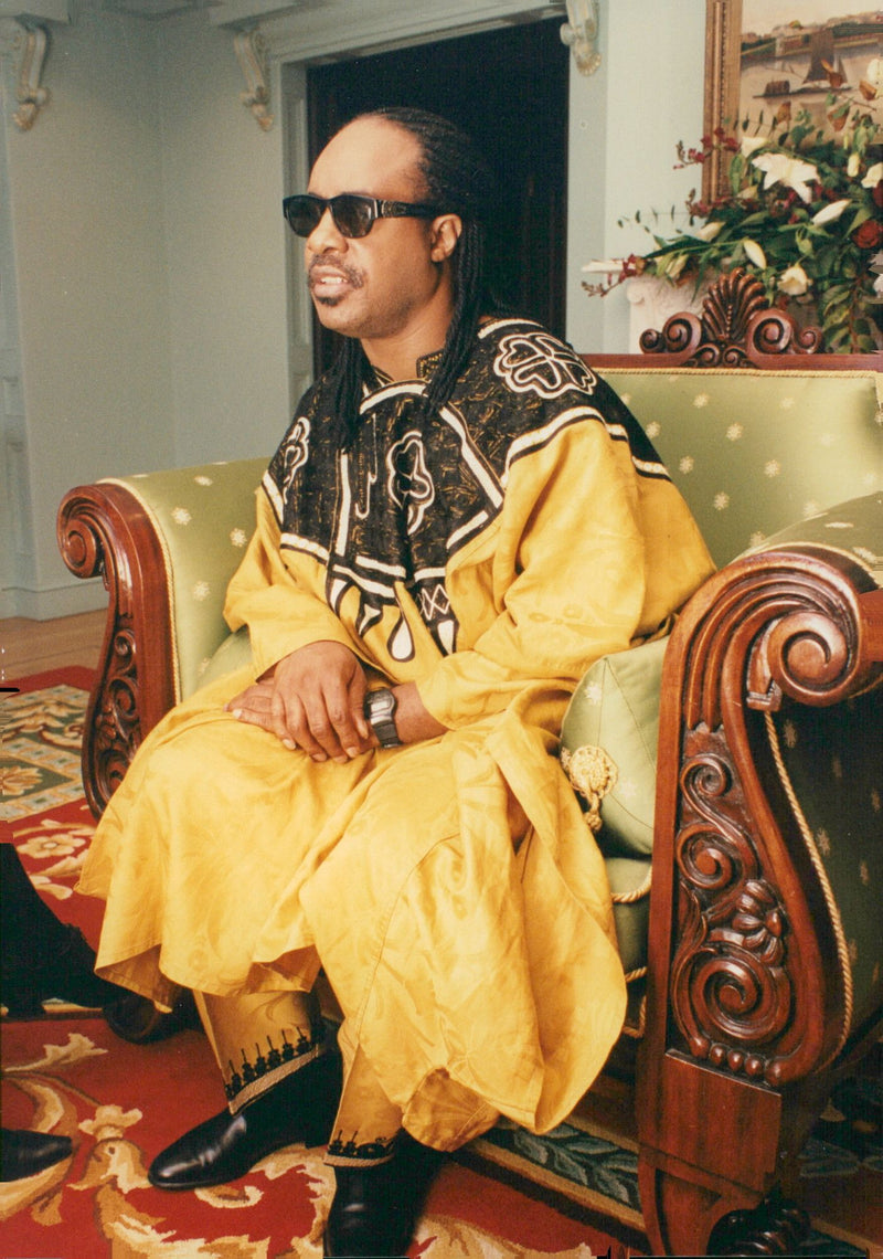 Singer Stevie Wonder - Vintage Photograph