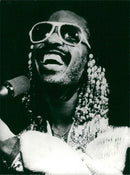 Singer Stevie Wonder - Vintage Photograph