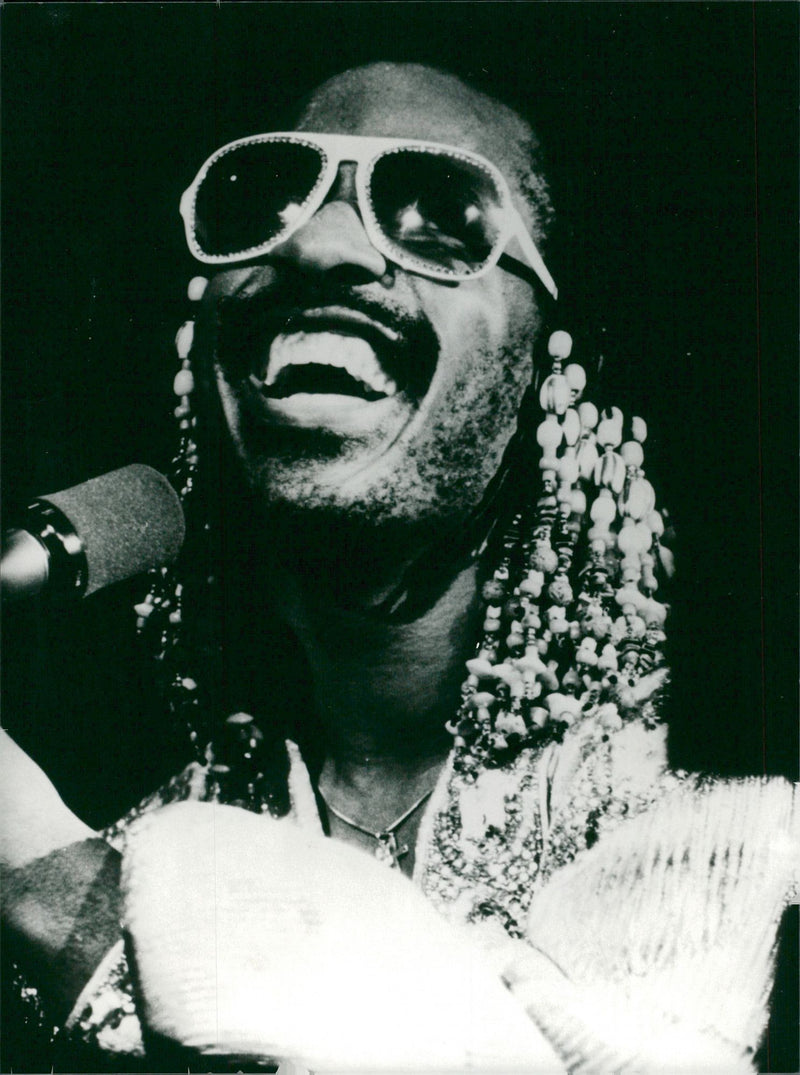 Singer Stevie Wonder - Vintage Photograph