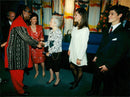 Singer Stevie Wonder with the royal family - Vintage Photograph