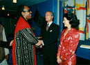 Singer Stevie Wonder with the royal couple - Vintage Photograph