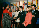 Singer Stevie Wonder with the royal family - Vintage Photograph
