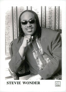Singer Stevie Wonder - Vintage Photograph