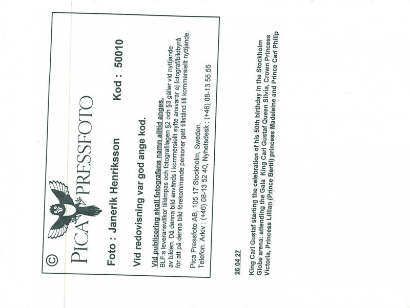 Singer Stevie Wonder with the royal family - Vintage Photograph