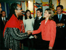 Singer Stevie Wonder with the royal family - Vintage Photograph