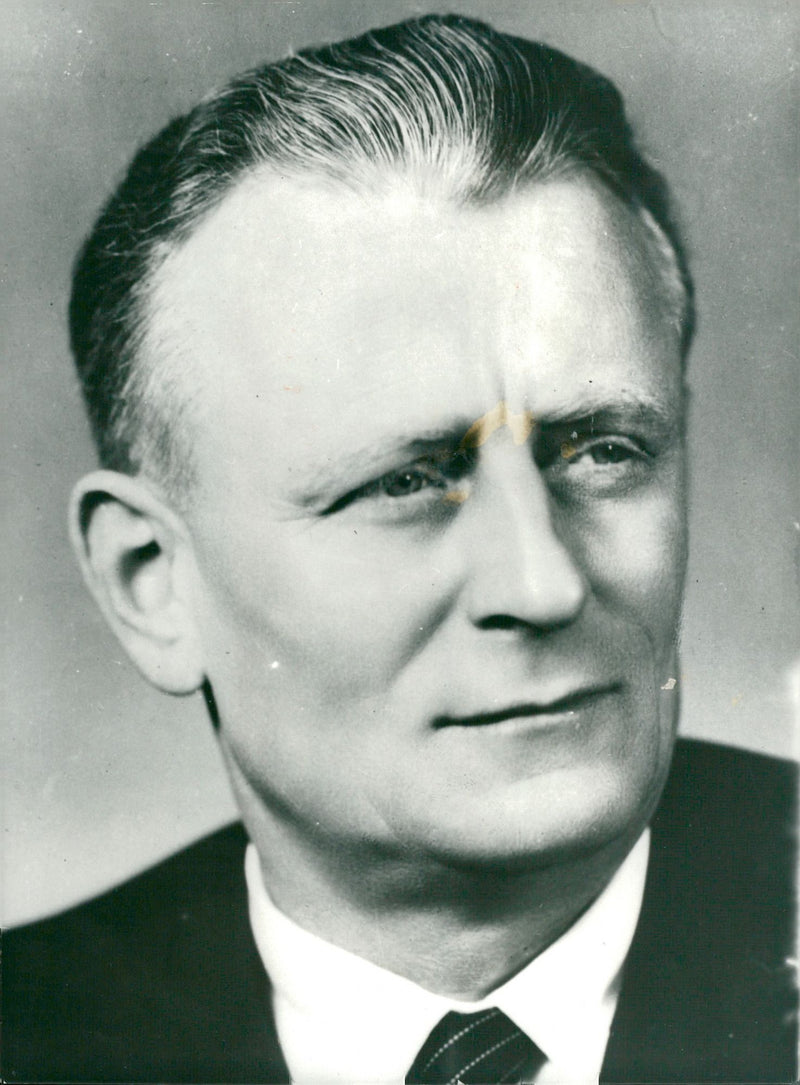 Antonin Novotny, Czechoslovakian politician - Vintage Photograph