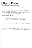 Claudia Schiffer on a visit to Moscow - Vintage Photograph