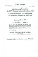 Claudia Schiffer on the red carpet at the Cannes Film Festival - Vintage Photograph