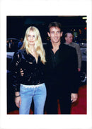 Claudia Schiffer and Tim Jeffries at the premiere of the movie Black & White - Vintage Photograph