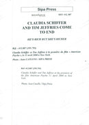 Claudia Schiffer and Tim Jeffries at the premiere of the movie American Psycho - Vintage Photograph