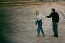 The newly-announced couple David Copperfield and Claudia Schiffer in Monaco - Vintage Photograph