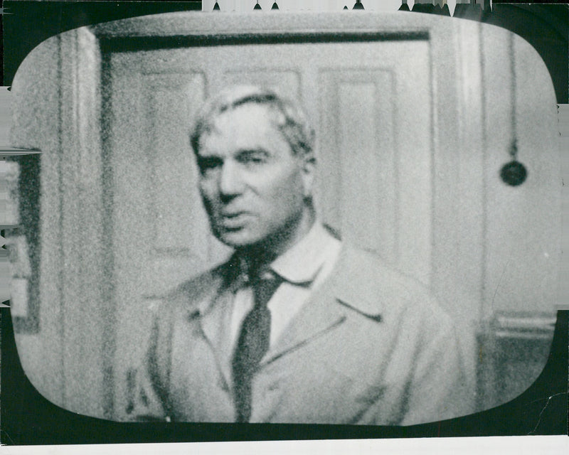 Boris Pasternak on TV - Vintage Photograph