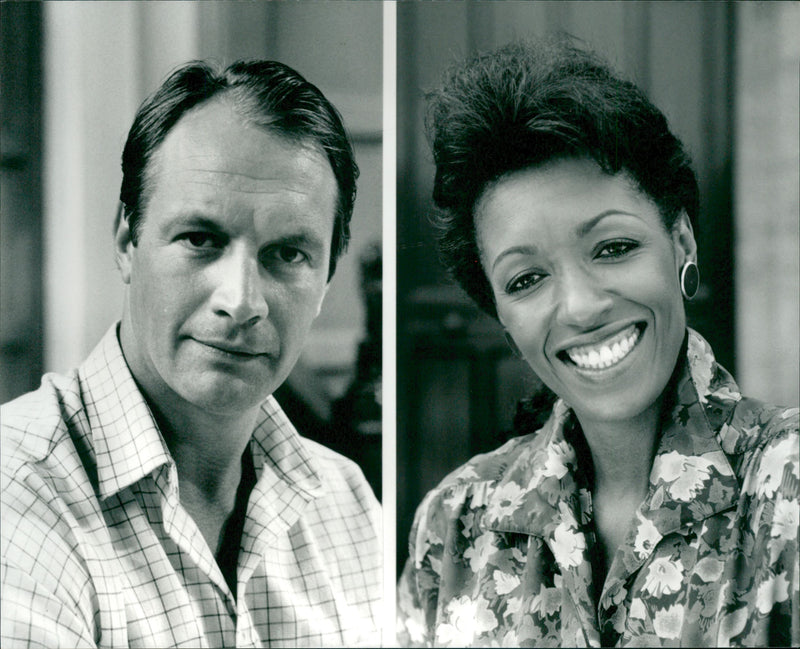Andrew Bicknell and Sheila Ferguson in Land Of Hope And Gloria. - Vintage Photograph