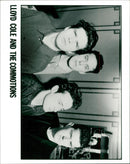 Lloyd Cole (l) and musical group the Commotions - Vintage Photograph