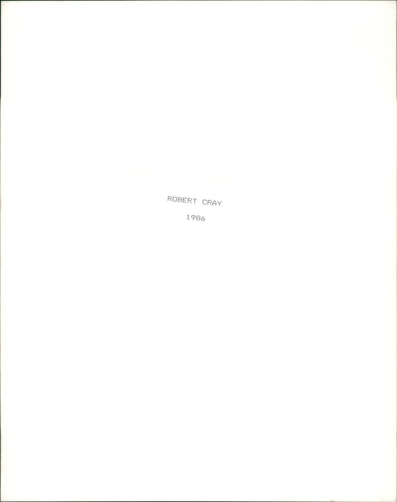 Robert Cray - Vintage Photograph