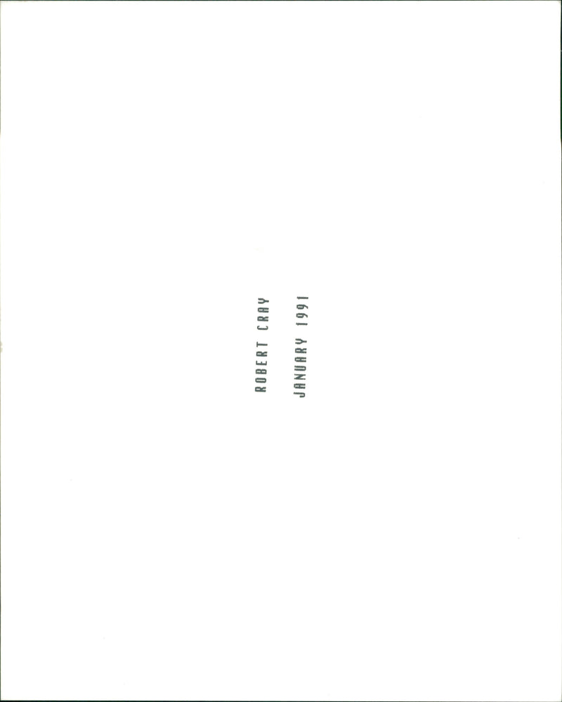 Robert Cray - Vintage Photograph