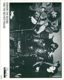 Artists of band 'Edward The Second And The Red Hot Polkas' practicing - Vintage Photograph