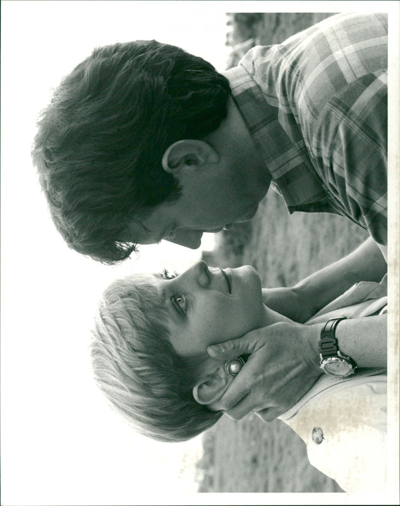 Frazer Hines with Fionnuala Ellwood in Emmerdale - Vintage Photograph