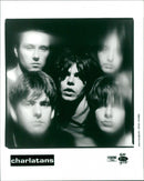 Rock band 'The Charlatans' artists pictured together - Vintage Photograph