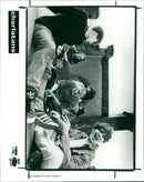 Rock band 'The Charlatans' artists pictured together - Vintage Photograph